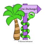 Logo Uni-Dschungel Blog, www.uni-dschungel.de, Kirsten Schwarzer
