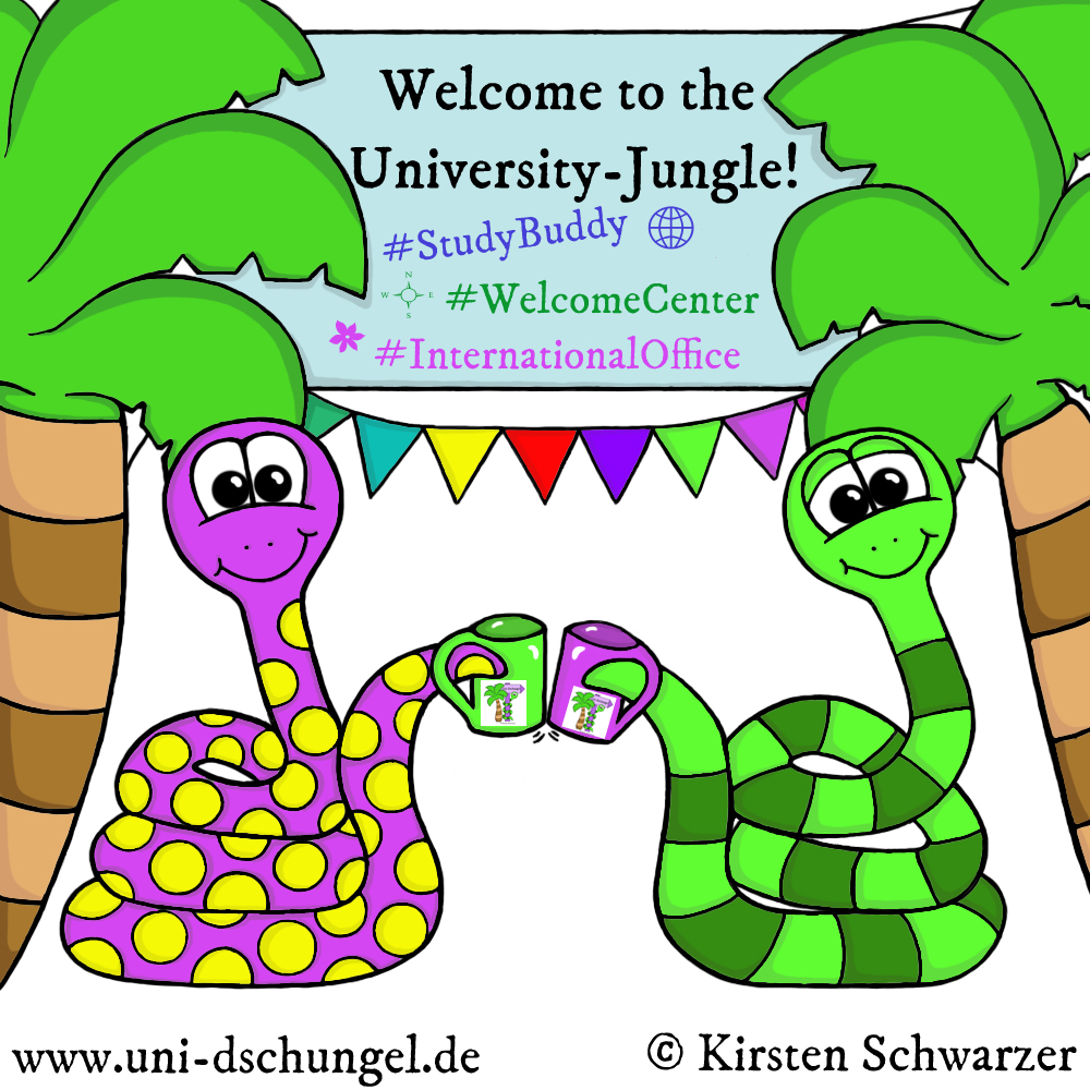 Study Buddy im deutschen Uni-Dschungel: Hilfe für internationale Studierende, www.uni-dschungel.de, Uni-Dschungel Blog, Kirsten Schwarzer